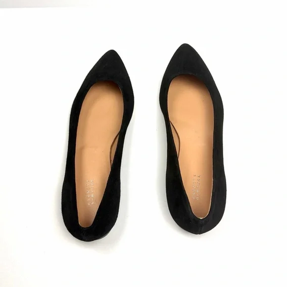 New Barneys New York Black Suede Flats Pointed Toe 36,5 US 6,5 - Picture 6 of 11